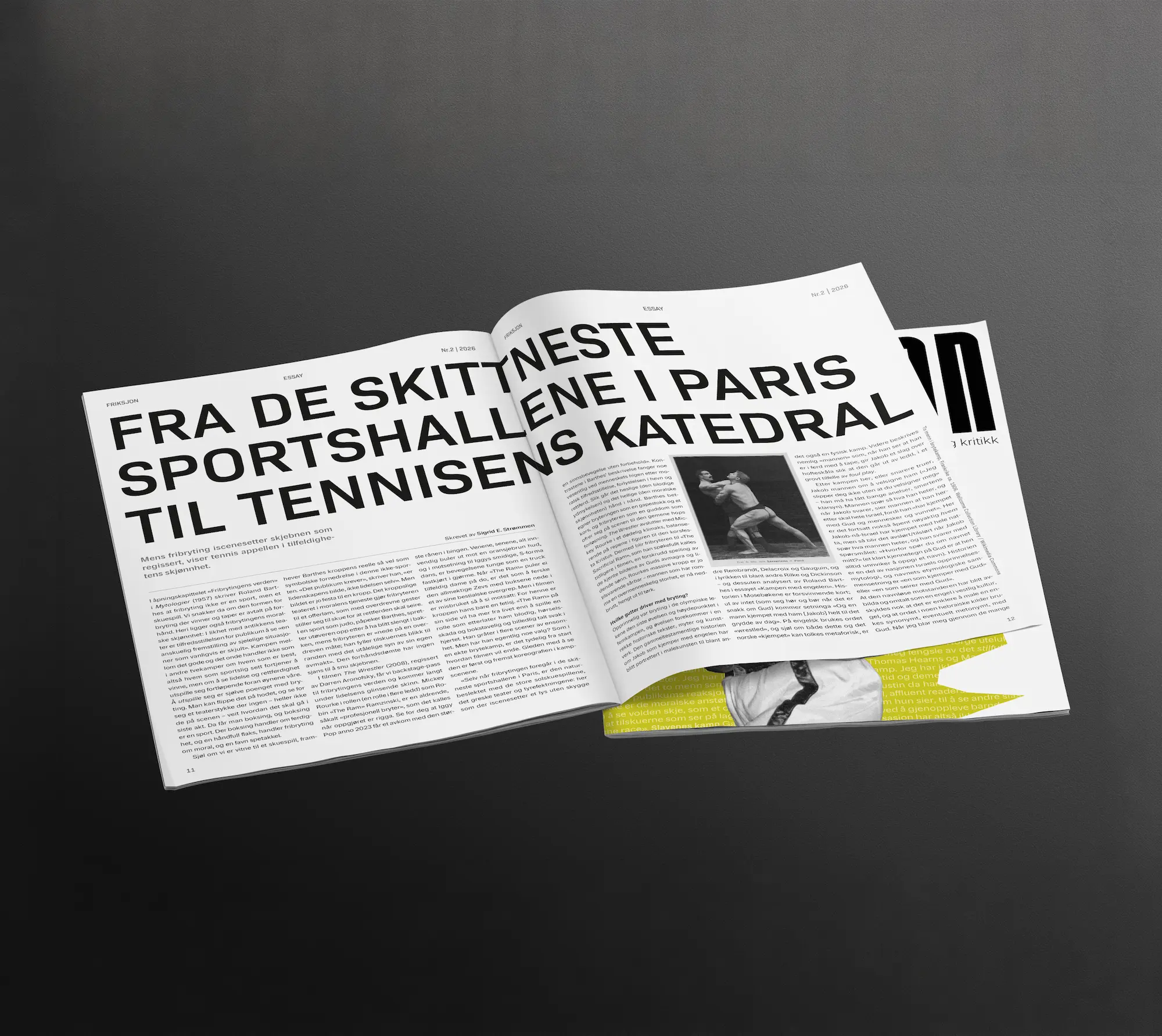 Et oppslag i litteraturtidsskriftet FRIKSJON